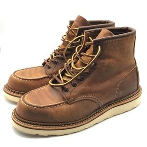 Red Wing 1907 Moc Copper Rough & Tough Boots Sz 9